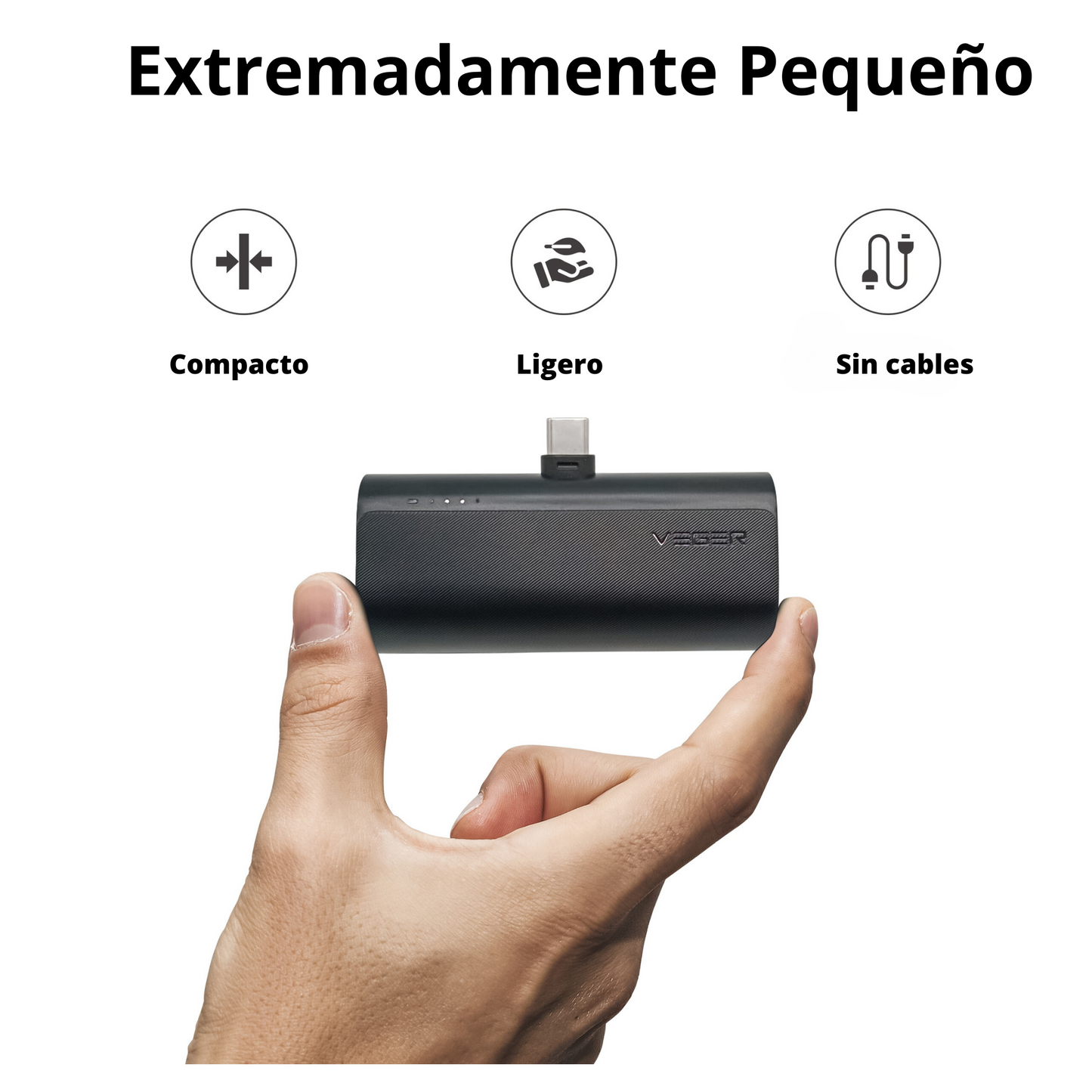 Power Bank Cargador Portatil Tipo C 5000 mAh